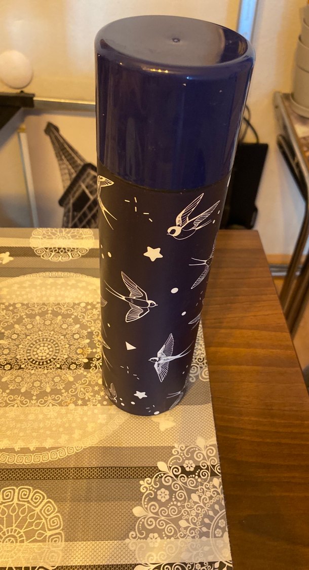 Mavi Kuş Desenli Çocuk Termosu - Görsel 2