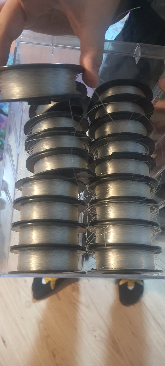 şeffaf Tel Sarımları Seti. misina 18 adet - Görsel 2