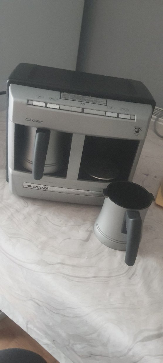 Gri Elektrikli çift Türk Kahvesi Makinesi - Görsel 2