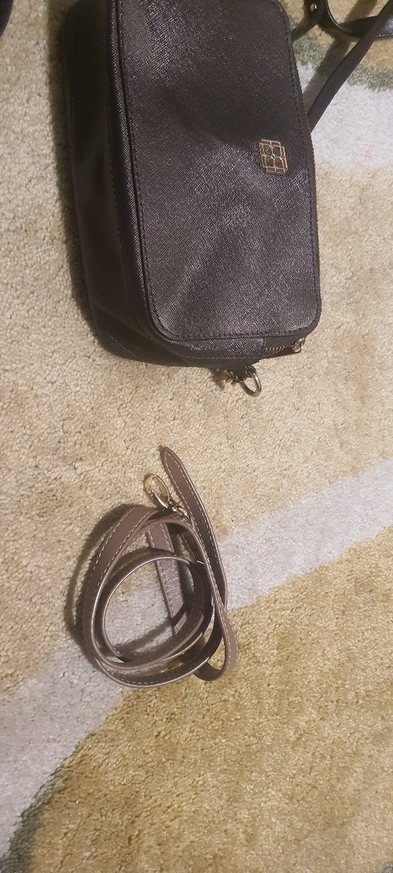 Kahverengi Yılan Desenli Deri Kadın Çanta - Görsel 3