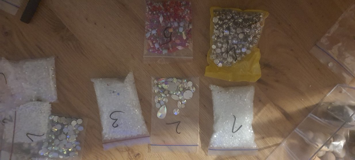 Bohem Tarzı Boncuk ve Pul Seti ,tırnaklı gerçek cam taşlar - Görsel 5