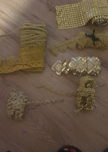 Bohem Tarz Altın Rengi El İşi Süsleme Şeritleri - Görsel 10