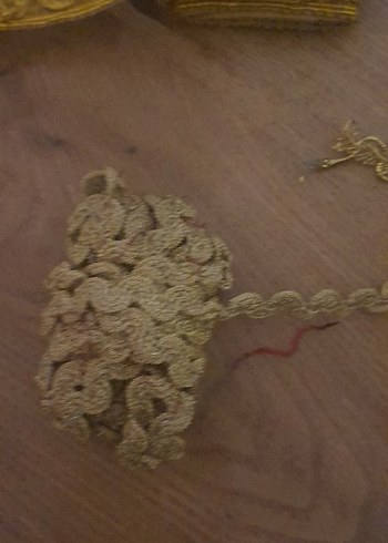 Bohem Tarz Altın Rengi El İşi Süsleme Şeritleri - Görsel 7