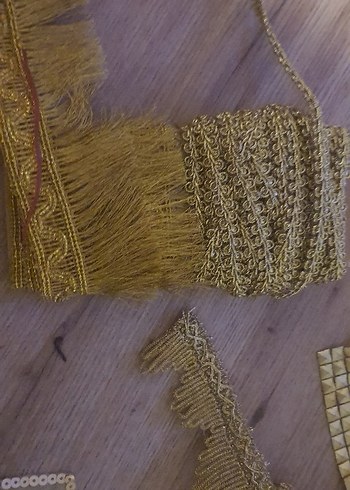 Bohem Tarz Altın Rengi El İşi Süsleme Şeritleri - Görsel 5