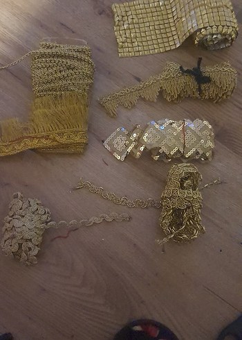 Bohem Tarz Altın Rengi El İşi Süsleme Şeritleri - Görsel 9