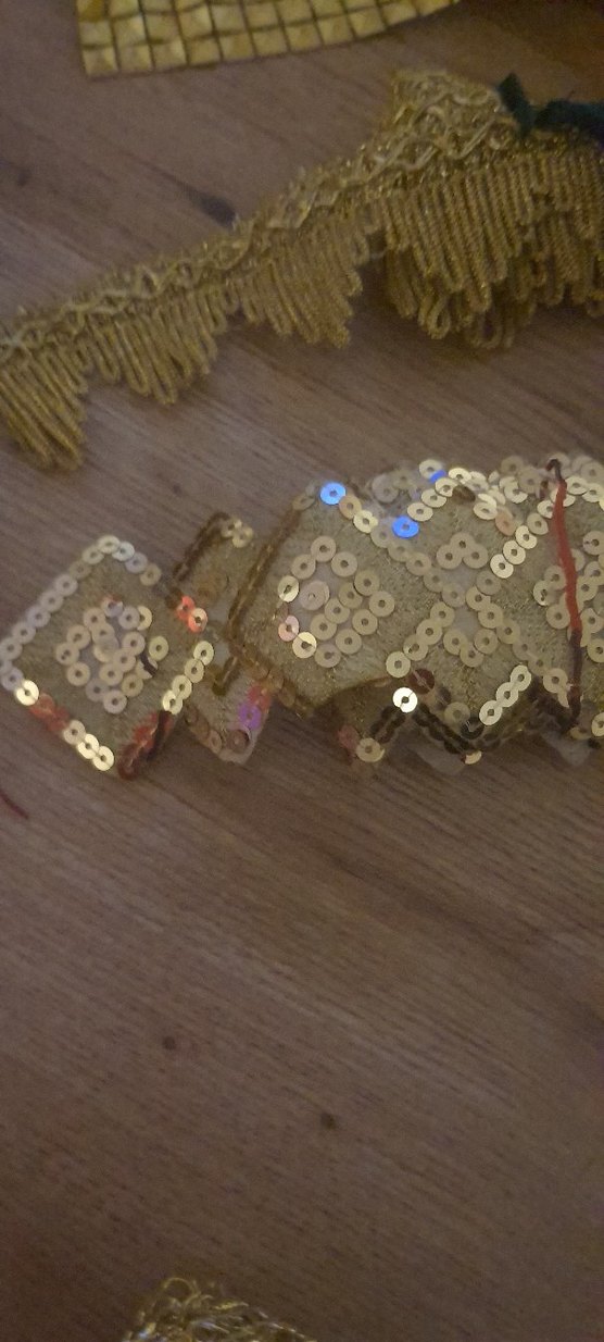 Bohem Tarz Altın Rengi El İşi Süsleme Şeritleri - Görsel 3