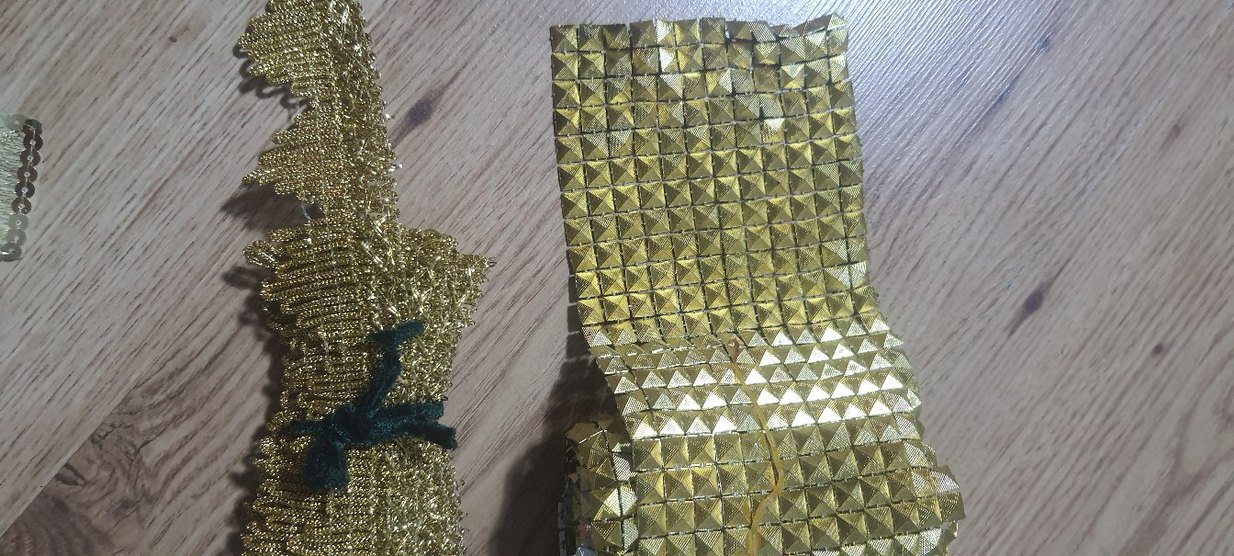 Bohem Tarz Altın Rengi El İşi Süsleme Şeritleri - Görsel 2