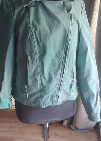 Turkuaz suetcderi ceket xxl - Görsel 8