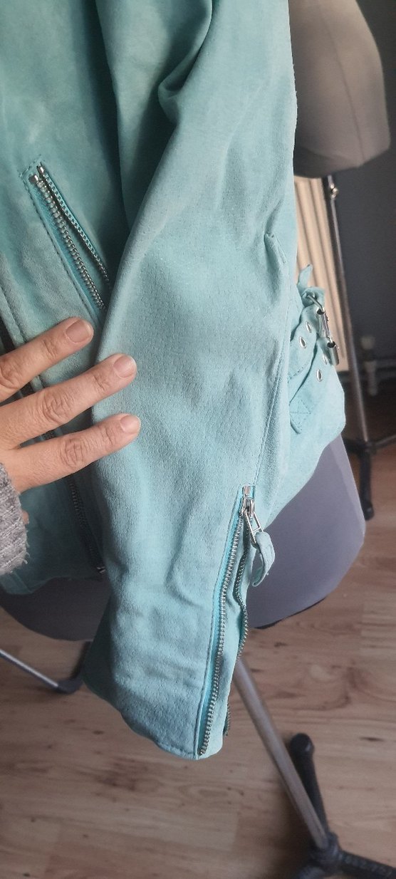 Turkuaz suetcderi ceket xxl - Görsel 4