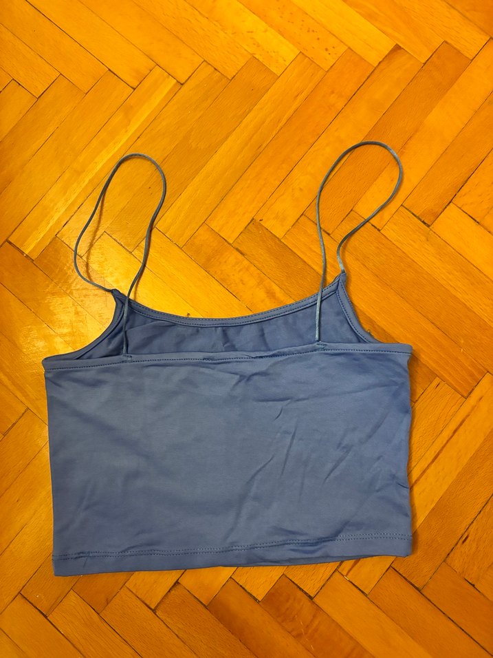 Stradivarius Mavi Crop - Görsel 3