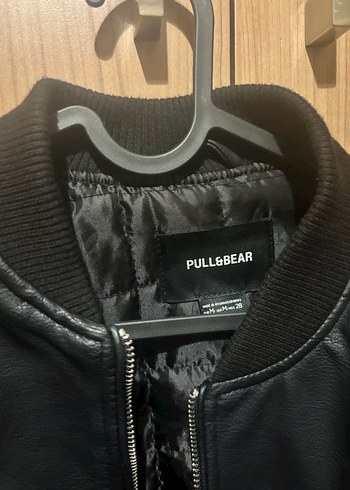 Pull and Bear Siyah Kadın Deri Biker Ceket - Görsel 2