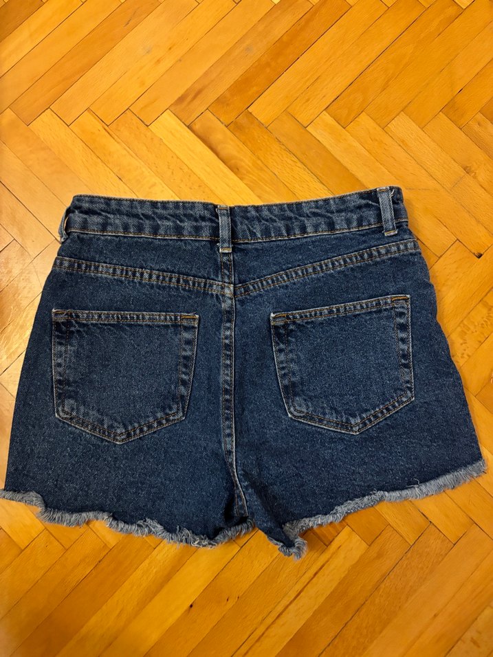 Koyu Mavi Denim Şort - Görsel 2