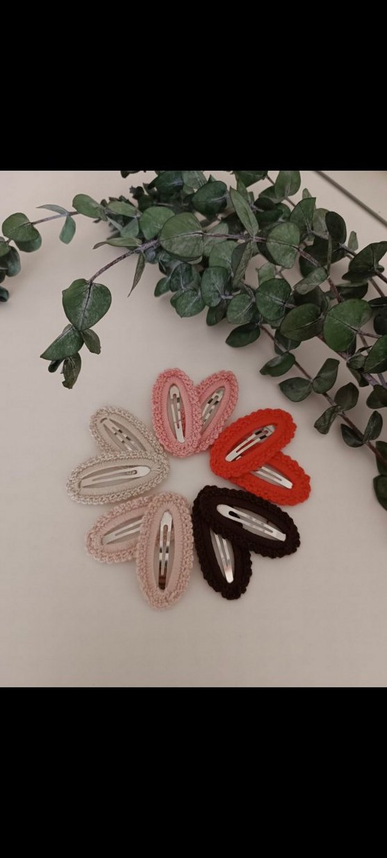 Renkli Nakışlı Dantel Çocuk Toka - Görsel 2