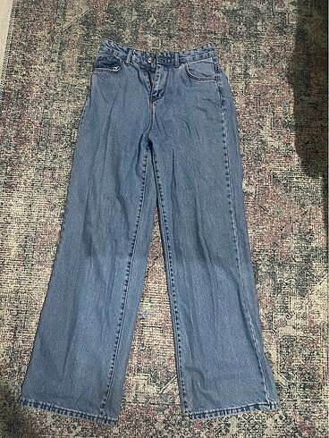Wide Leg Mavi Pantolon