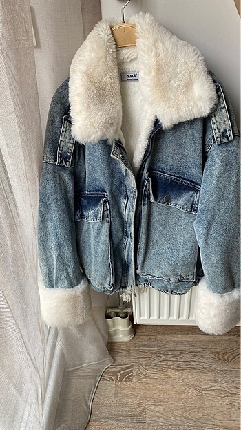 #denim#pelus#kurklu#mont
