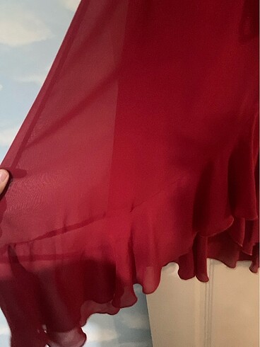 42 Beden kırmızı Renk Kırmızı elbise
