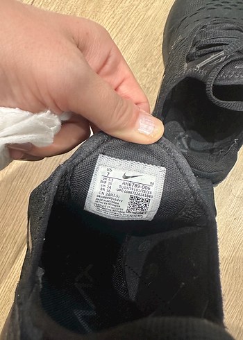 38 Beden siyah Renk Nike Air 270 orginal siyah spor ayakkabı