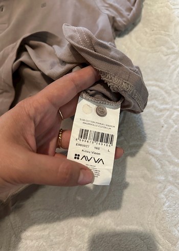Diğer AVVA Erkek Kahverengi Kısa Kollu Polo Yaka Tişört %100 pamul