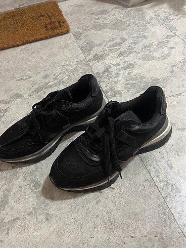 38 Beden siyah Renk Marjin sneaker spor ayakkabı