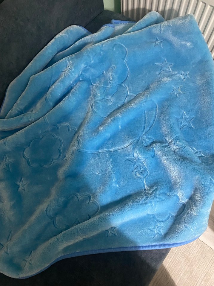 Mavi Baskılı Çocuk Battaniyesi adet fiyatıdır - Görsel 2