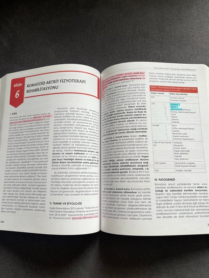 Romatolojik Hastalıklarda Fizyoterapi ve Rehabilitasyon Kitabı - Görsel 3