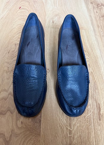 AERESOL ORTOPEDİK TOPUKLU LACİVERT DERİ AYAKKABI - Görsel 3