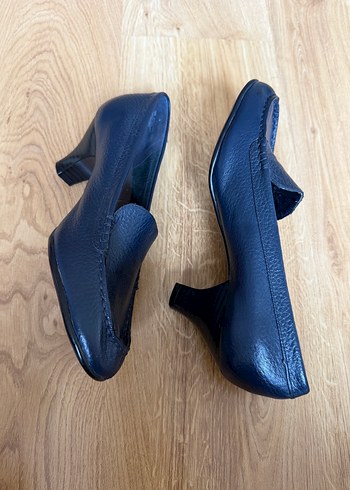 AERESOL ORTOPEDİK TOPUKLU LACİVERT DERİ AYAKKABI - Görsel 6