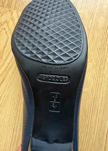 AERESOL ORTOPEDİK TOPUKLU LACİVERT DERİ AYAKKABI - Görsel 8