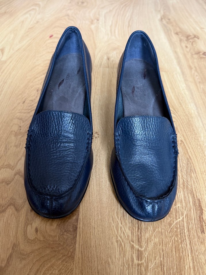 AERESOL ORTOPEDİK TOPUKLU LACİVERT DERİ AYAKKABI - Görsel 5