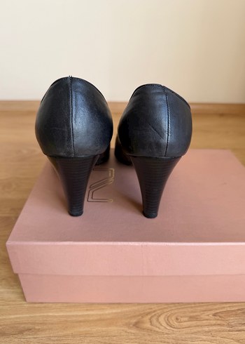 LACİVERT KLASİK TOPUKLU AYAKKABI - Görsel 2