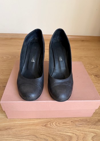 LACİVERT KLASİK TOPUKLU AYAKKABI - Görsel 3