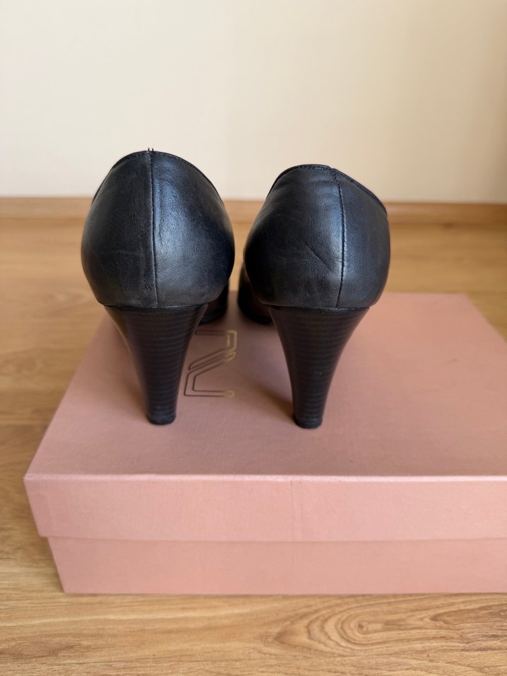 LACİVERT KLASİK TOPUKLU AYAKKABI - Görsel 2