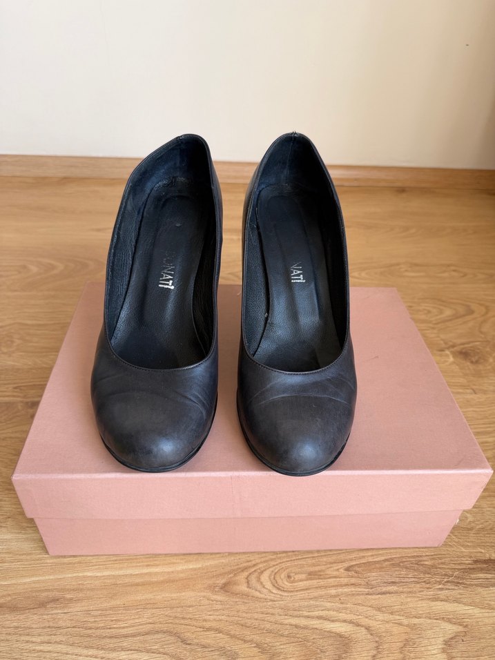 LACİVERT KLASİK TOPUKLU AYAKKABI - Görsel 3