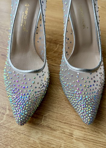 TAŞLI ABİYE TOPUKLU AYAKKABI - Görsel 5