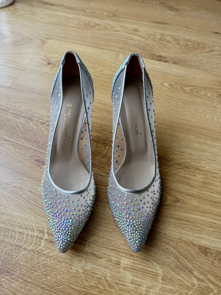 TAŞLI ABİYE TOPUKLU AYAKKABI - Görsel 2