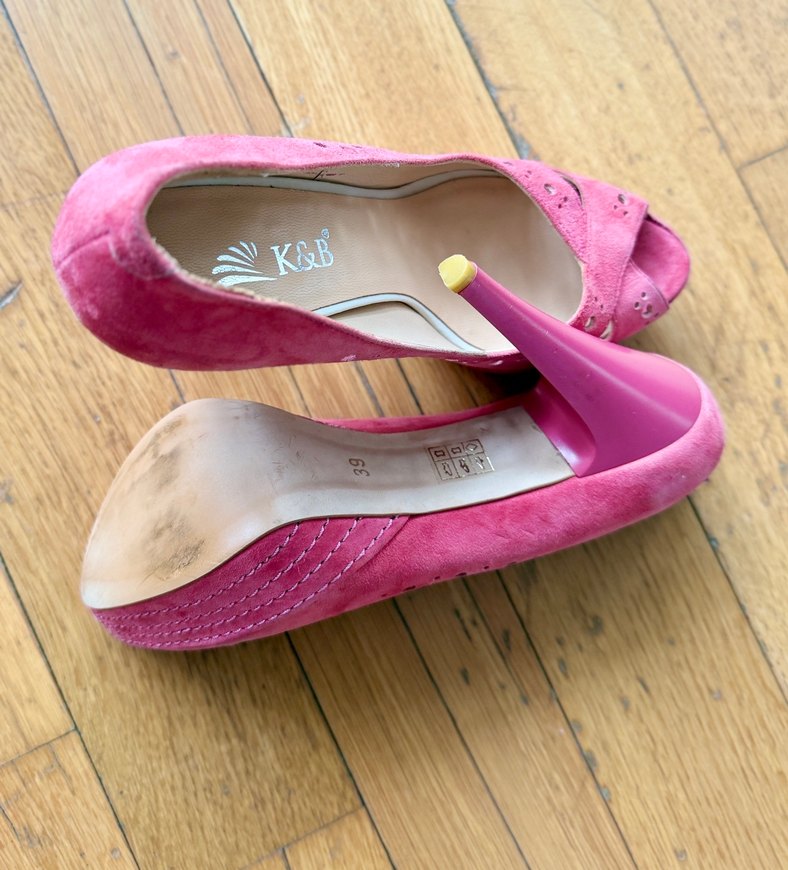 K&B HAKİKİ SÜET STİLETTO - Görsel 4