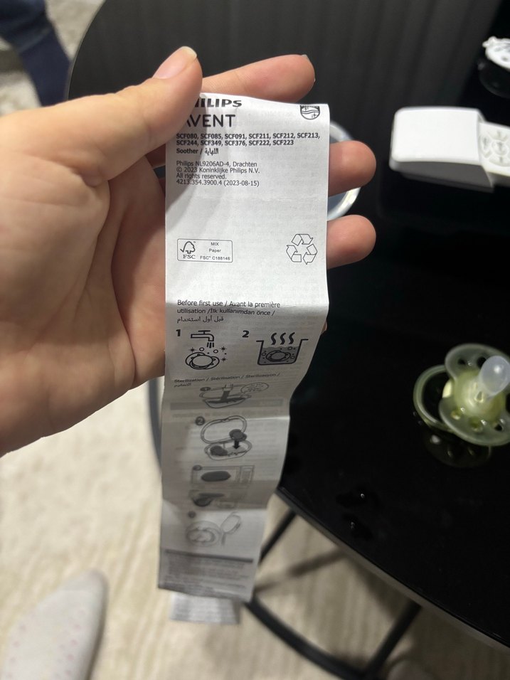 Yeşil Yaprak Desenli Emzik - Görsel 4