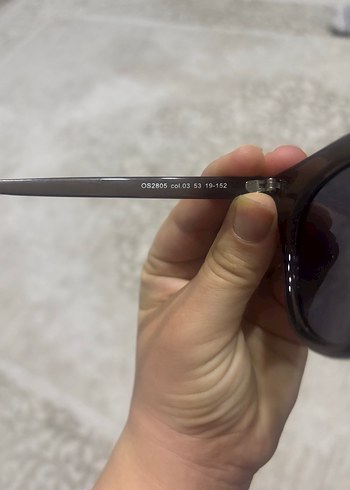 Şeffaf Kahverengi Gotik Kadın Güneş Gözlüğü - Görsel 5