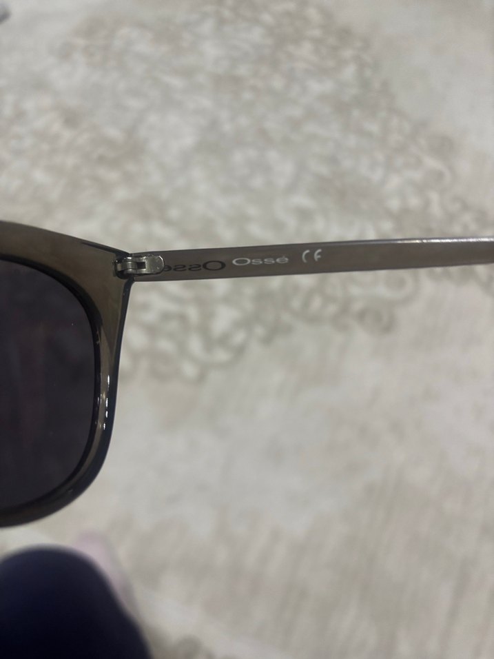 Şeffaf Kahverengi Gotik Kadın Güneş Gözlüğü - Görsel 4