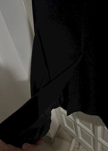 Siyah Çift Düğmeli Kaban - Görsel 5