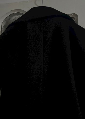 Siyah Çift Düğmeli Kaban - Görsel 6