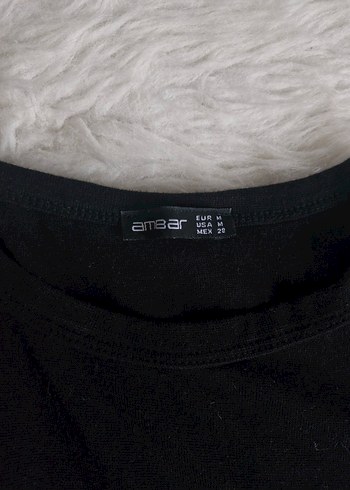 Zara Siyah Uzun Kollu Crop Top