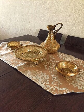 Kırık cam gold gondol seti