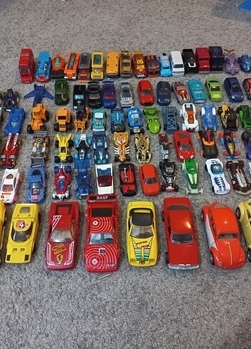 92 adet hotwheels arabalar 