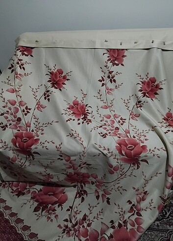 Eskinin çiçekli perdesi kullanılmış 2 adet  - Görsel 3