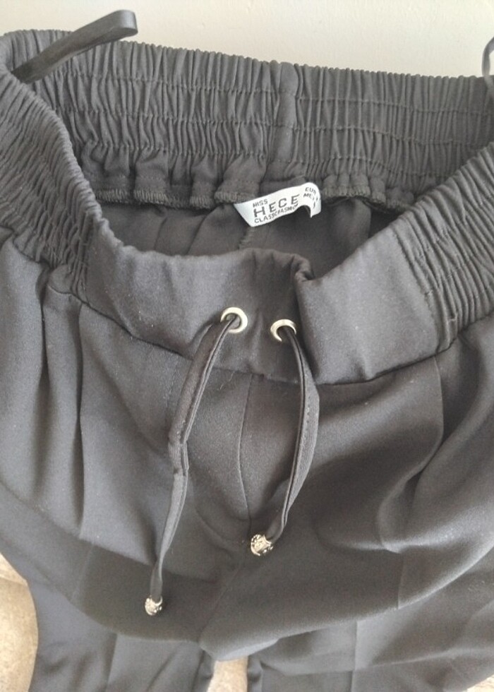 Kumaş pantolon etiketli belli lastikli - Görsel 3