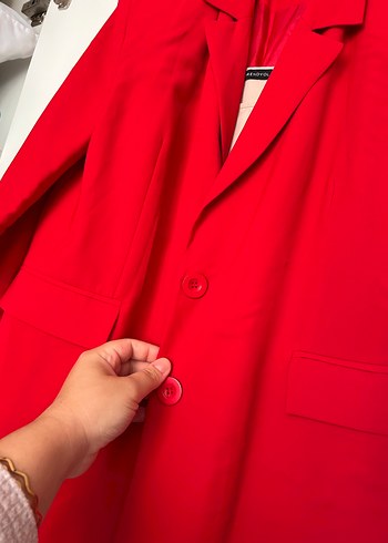 Kırmızı Blazer Takım - Görsel 5