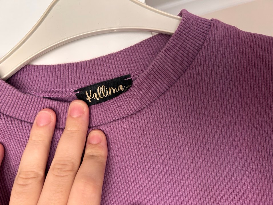 Mor Kısa Kollu Uzun Elbise - Görsel 2