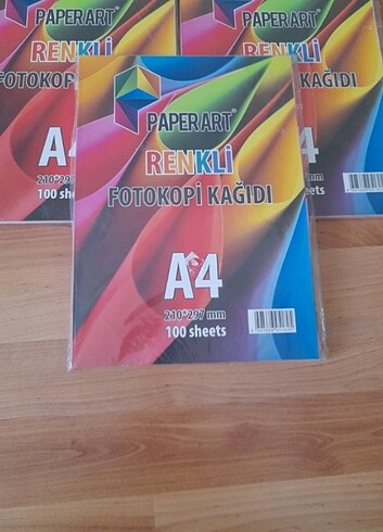 A4 Renkli fotokopi kagıdı