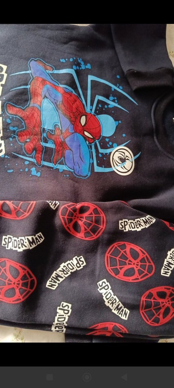 Lacivert Spider man Baskılı Erkek Çocuk Alt Üst Takımı - Görsel 3